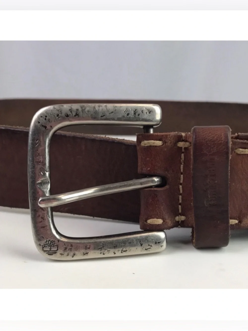Timberland Men’s Genuine Leather Brown Belt Size 40